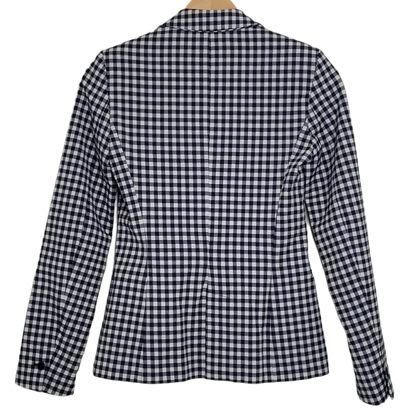 ZARA Women's Jacket Blazer Plaid Lapel Fitted Size XS - Picture 3 of 8